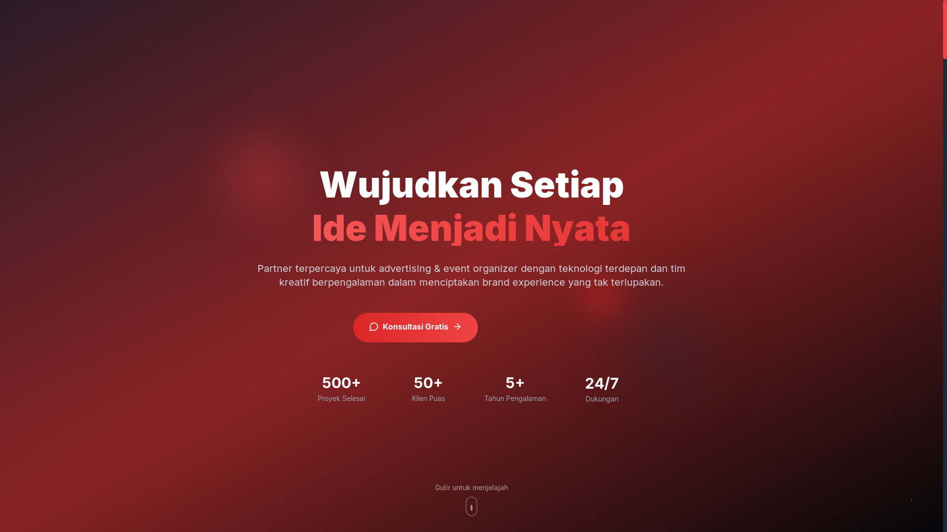 website screenshot of https://fam-creative.com/
