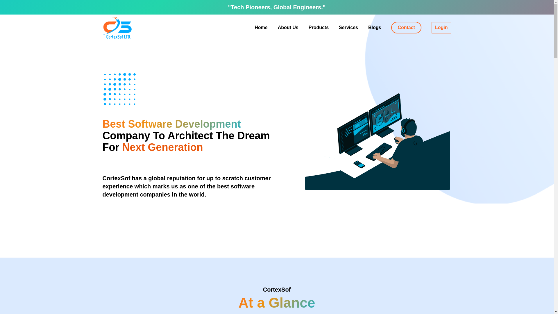 website screenshot of https://cortexsoft.org/