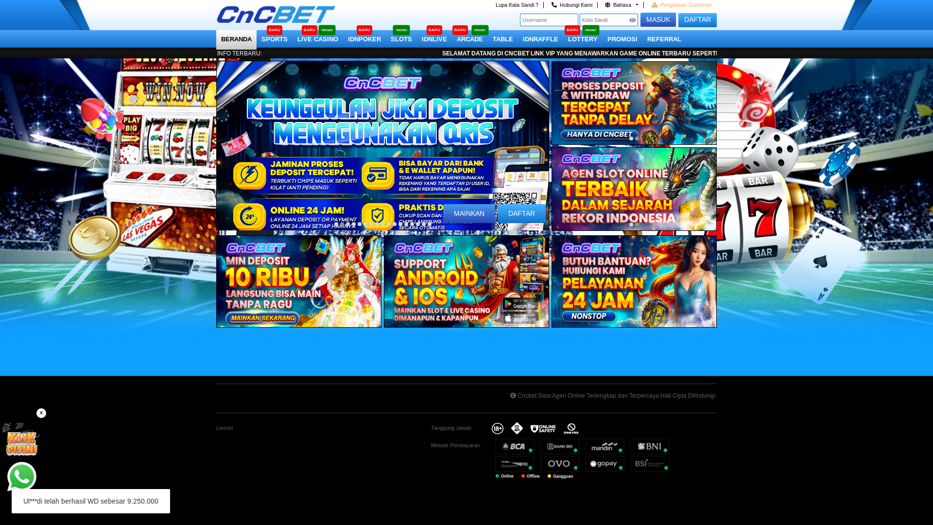website screenshot of https://cncbetsuperbet.com/
