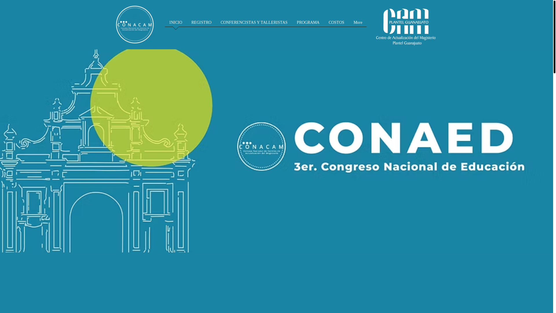 website screenshot of https://conacamcongreso.com/