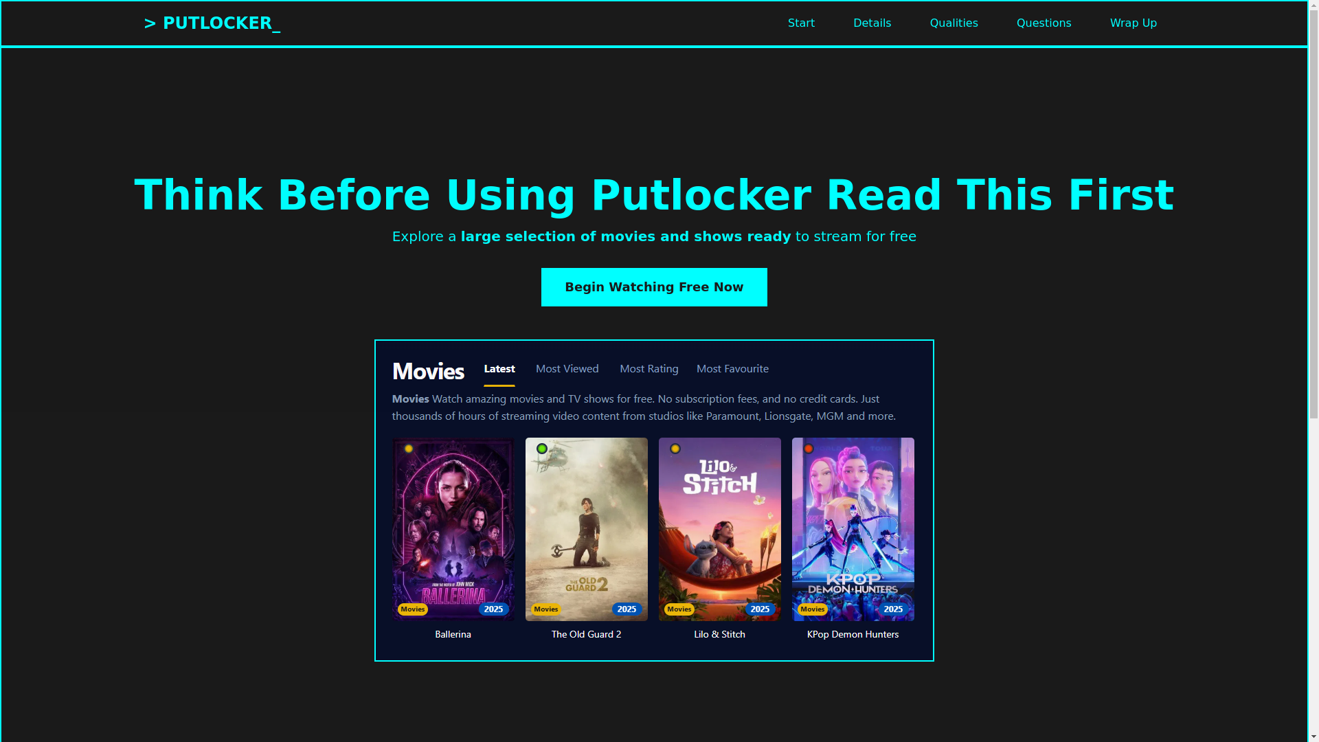 website screenshot of https://putlocker-g4iu.pages.dev/