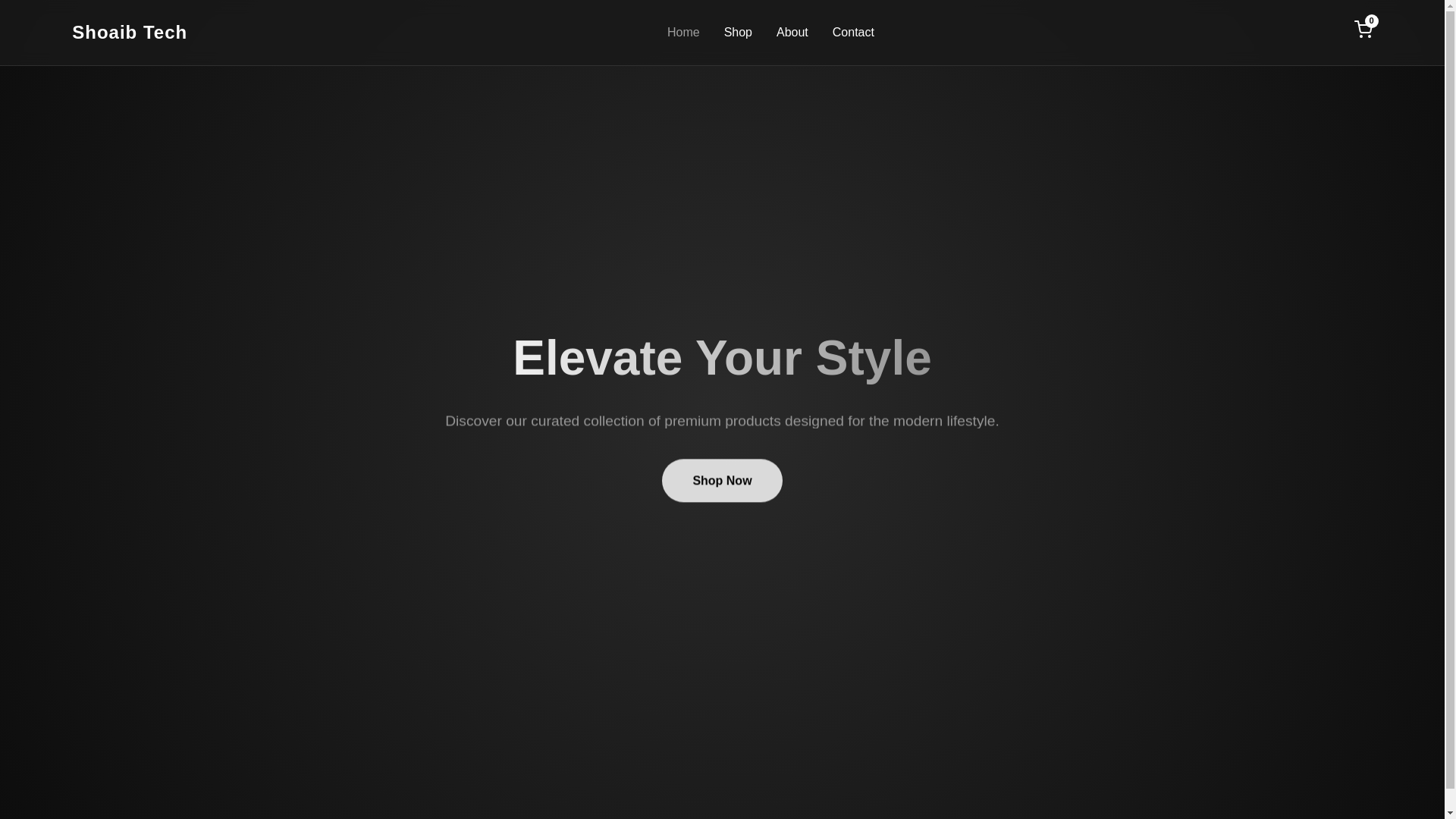 website screenshot of https://shoaibtech07.pages.dev/