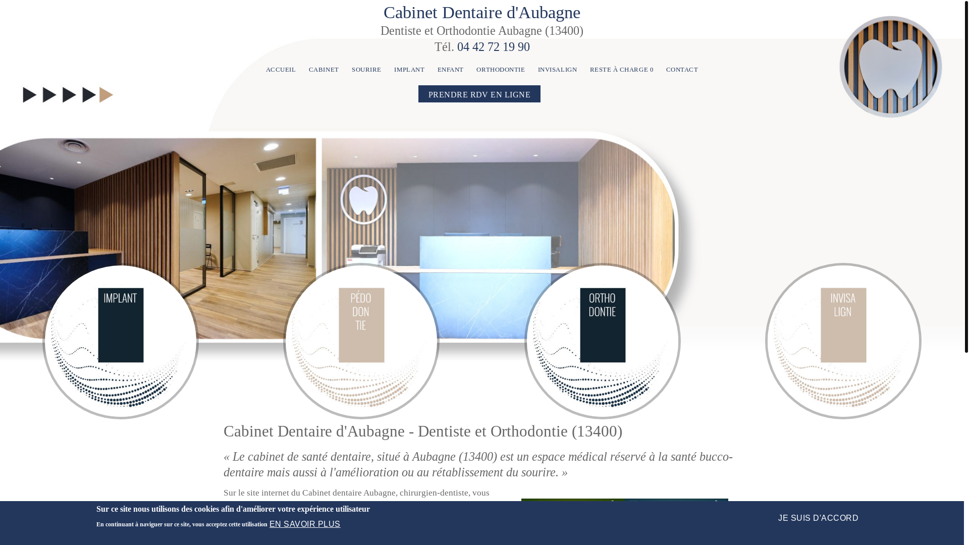 website screenshot of https://cabinet-dentaire-aubagne.fr/