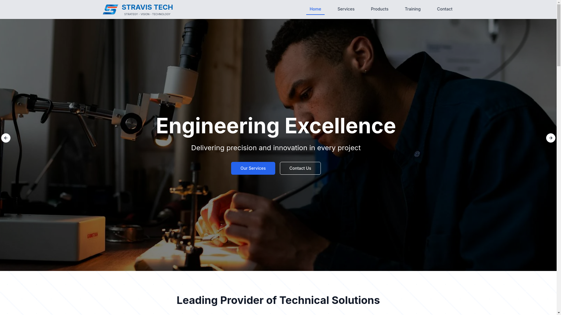 website screenshot of https://stravis-global.pages.dev/