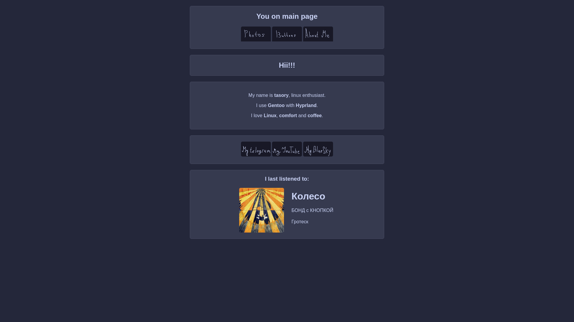 website screenshot of https://tasory.is-a.dev/