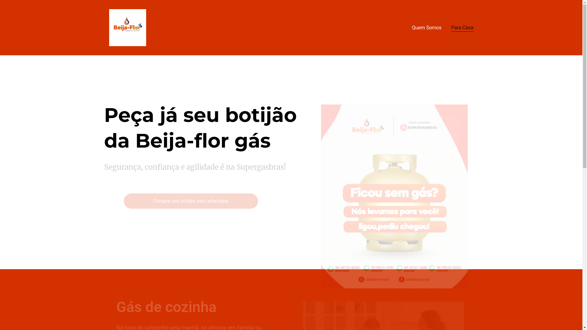 website screenshot of https://beijaflorgasap.com.br/