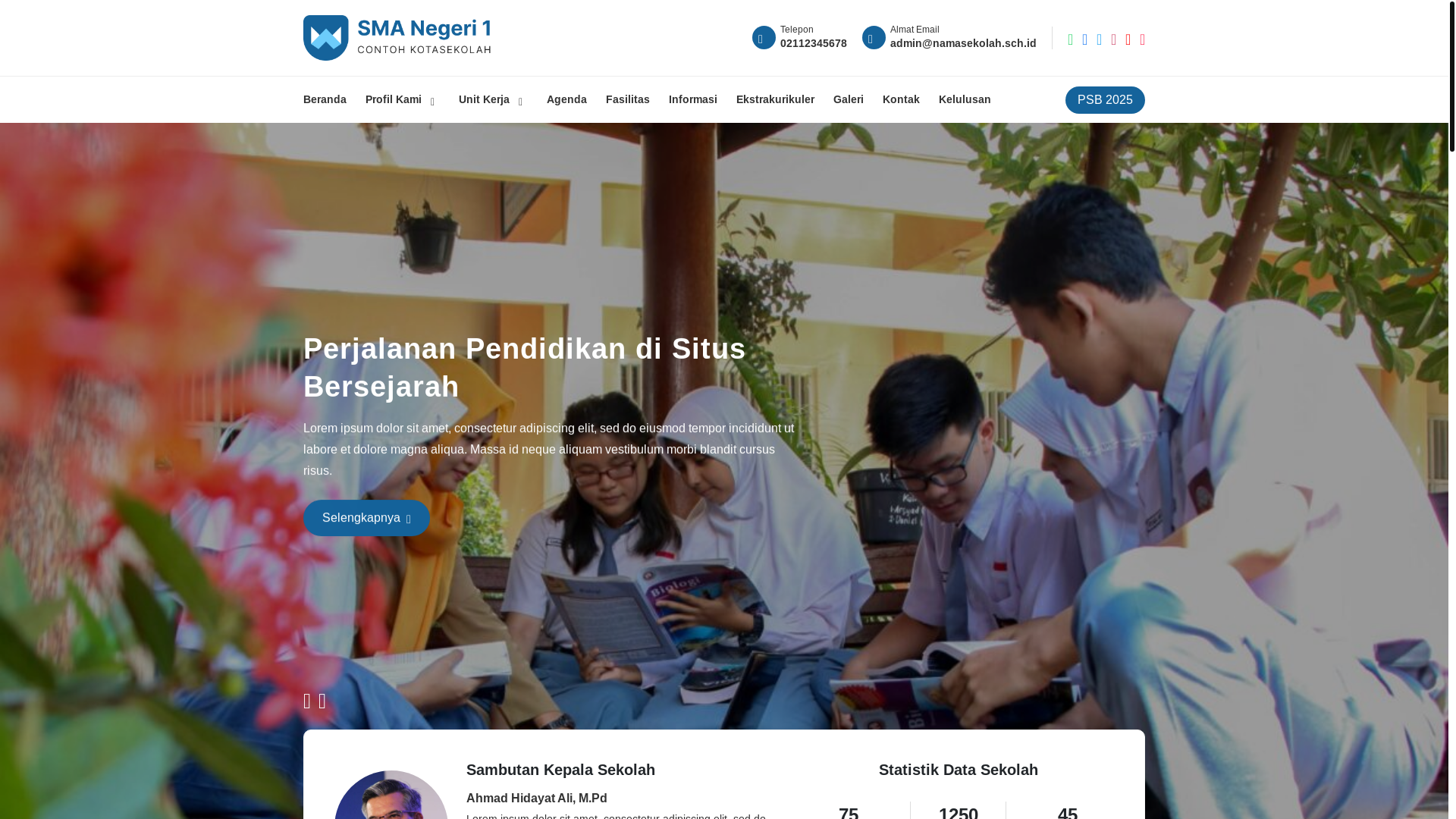 website screenshot of https://smpsatapnioga.sch.id/