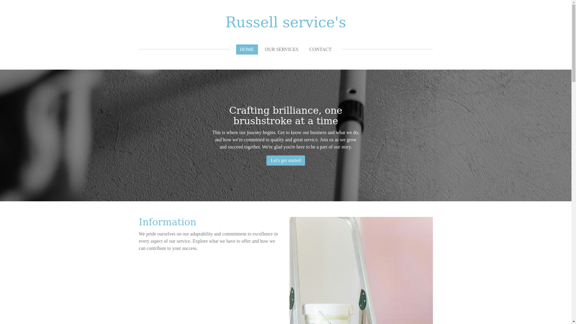 website screenshot of https://russell-services.online/