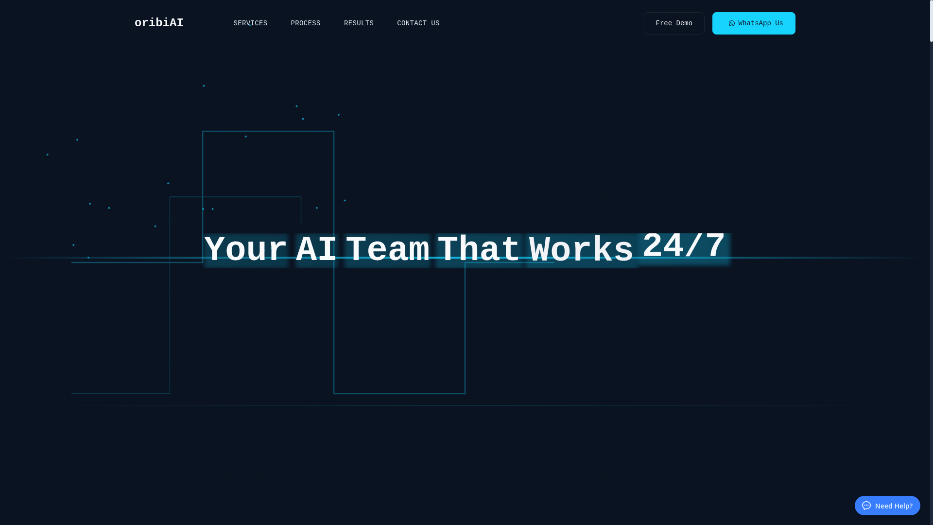 website screenshot of https://clickoribiai.com/