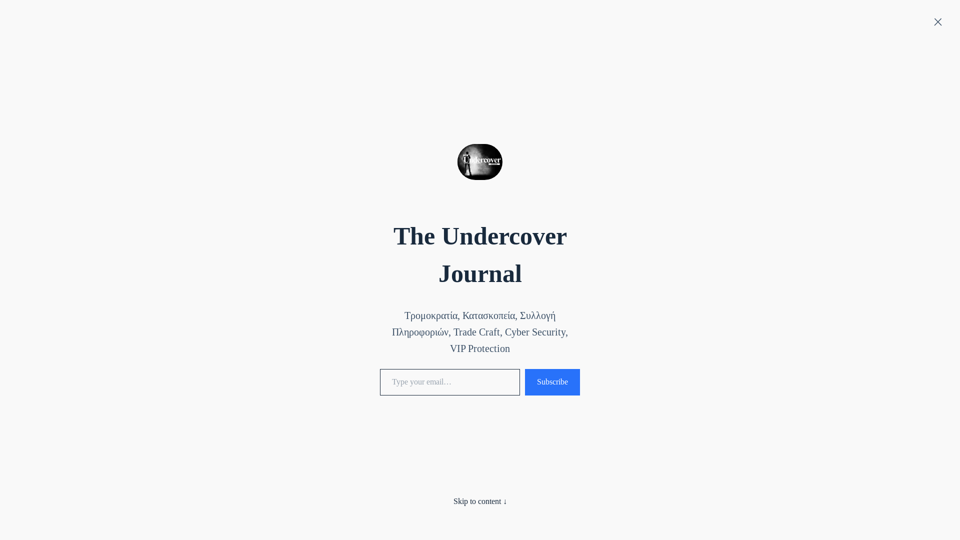 website screenshot of https://the-undercover-journal.com/