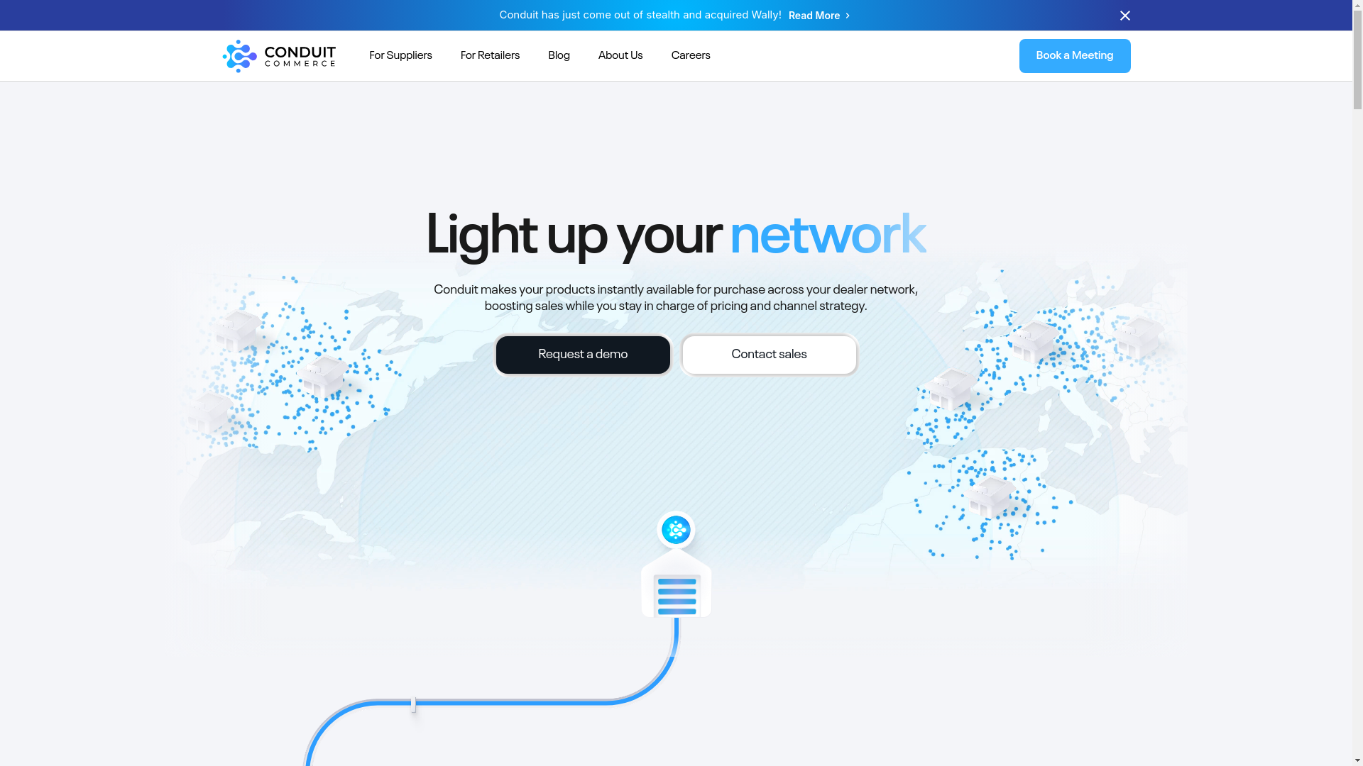 website screenshot of https://helloconduitcommerce.com/