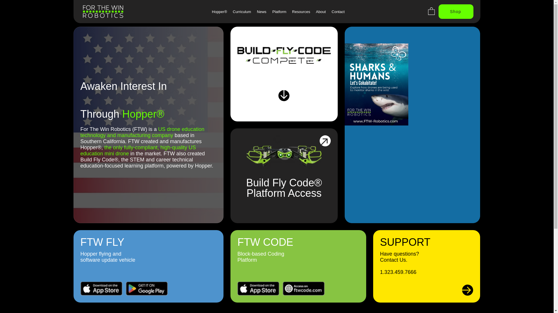 website screenshot of https://ftwroboticstry.com/