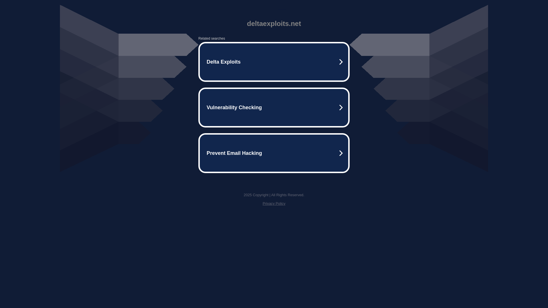 website screenshot of https://deltaexploits.net/