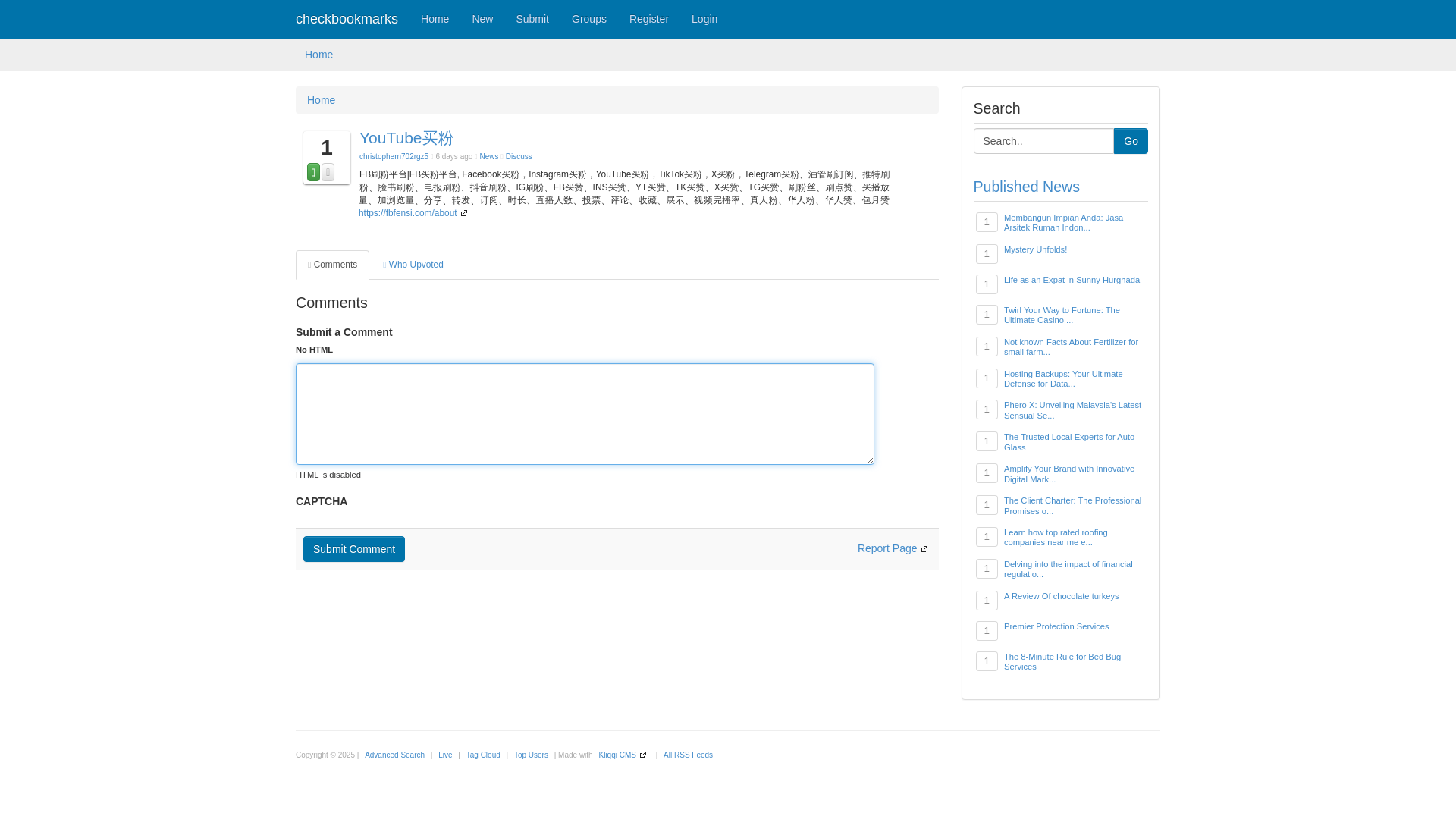 website screenshot of https://checkbookmarks.com/story6067656/youtube%E4%B9%B0%E7%B2%89