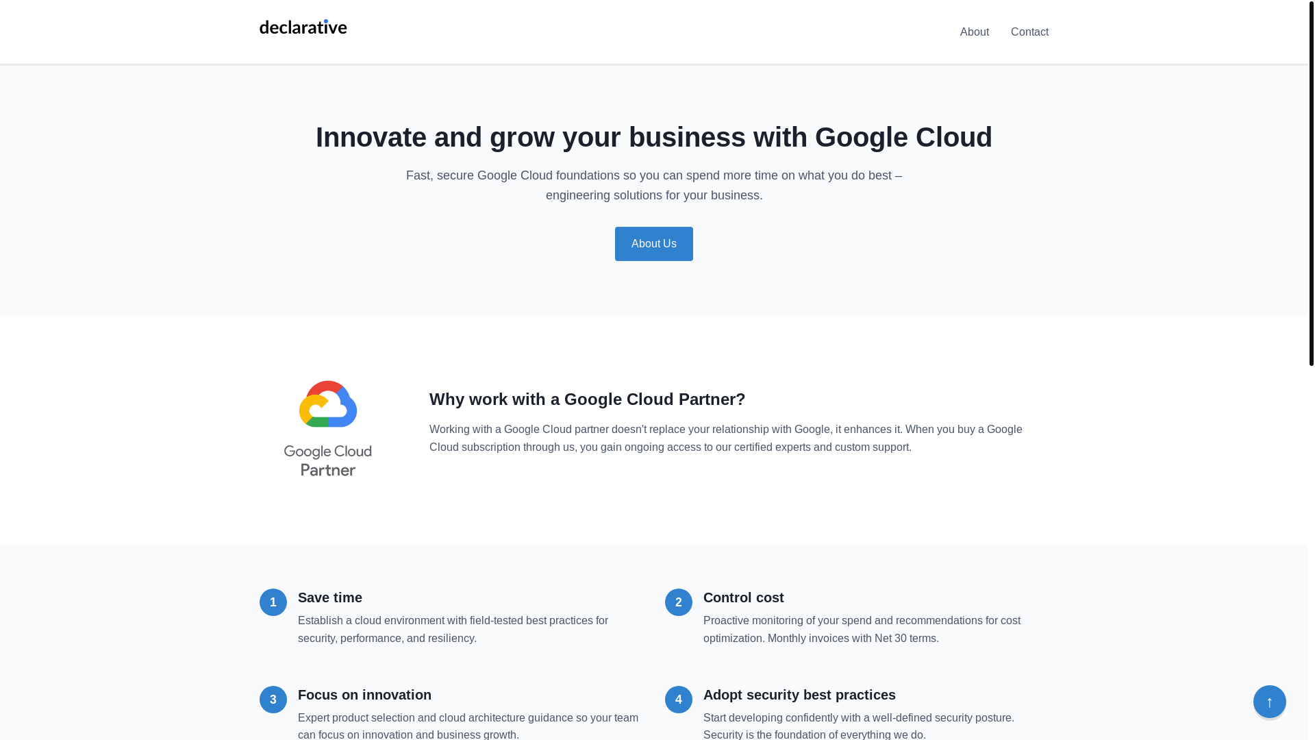 website screenshot of https://declarative-cloud.pages.dev/