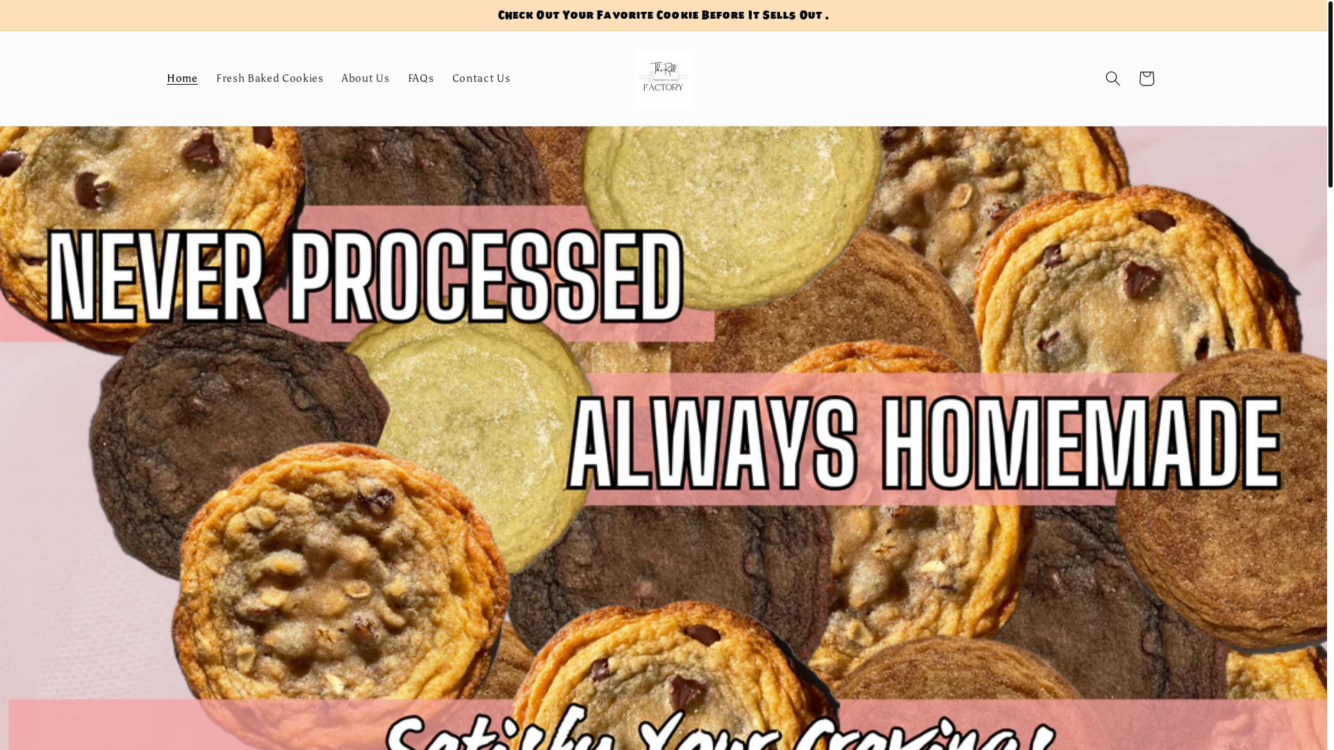 website screenshot of https://therollfactorytx.com/