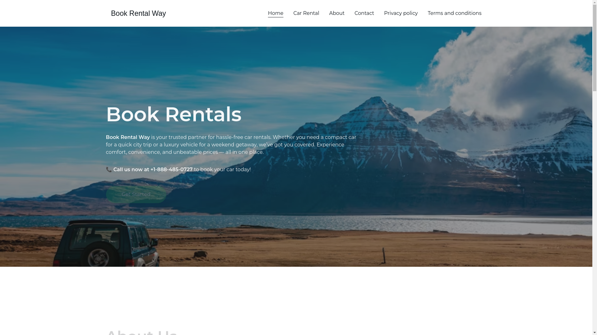 website screenshot of https://bookrentalway.online/