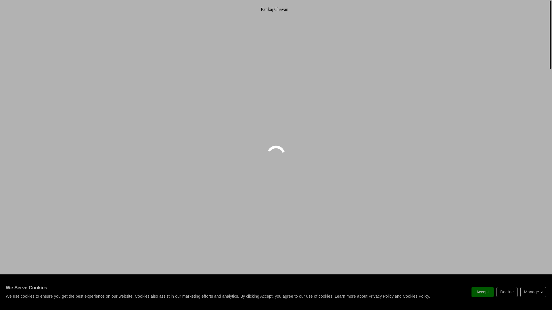 website screenshot of https://pankajchavan.bio/