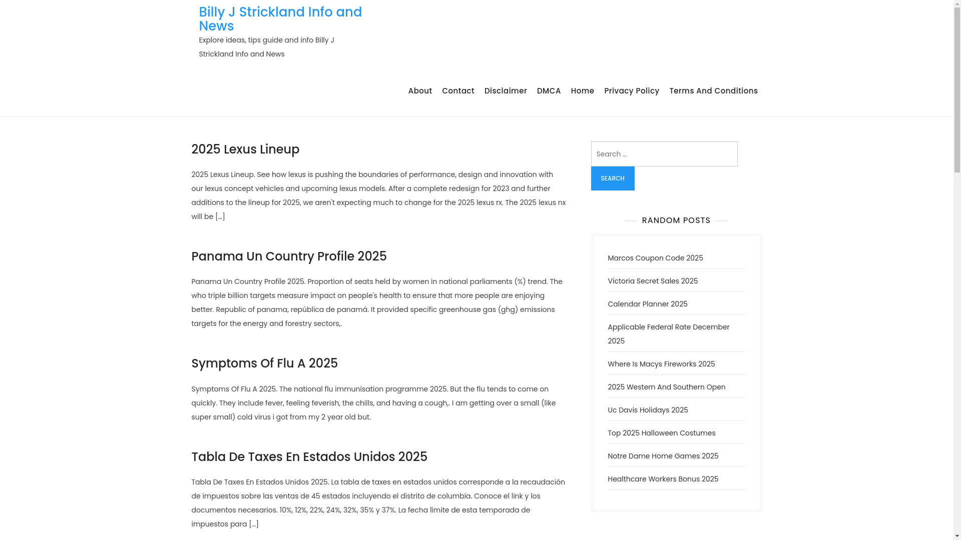 website screenshot of https://billyjstricklandm.pages.dev/