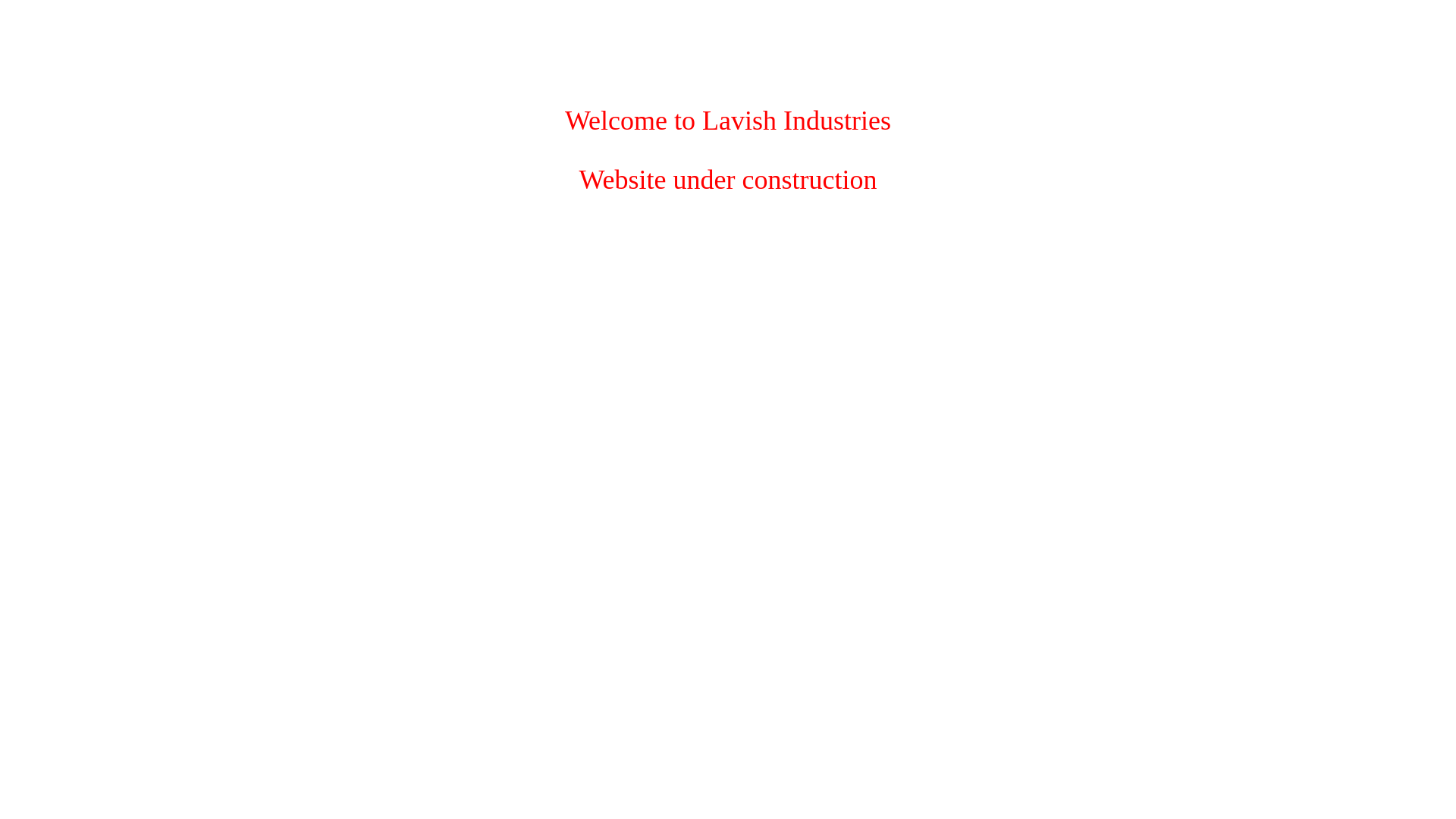 website screenshot of https://lavishind.com/
