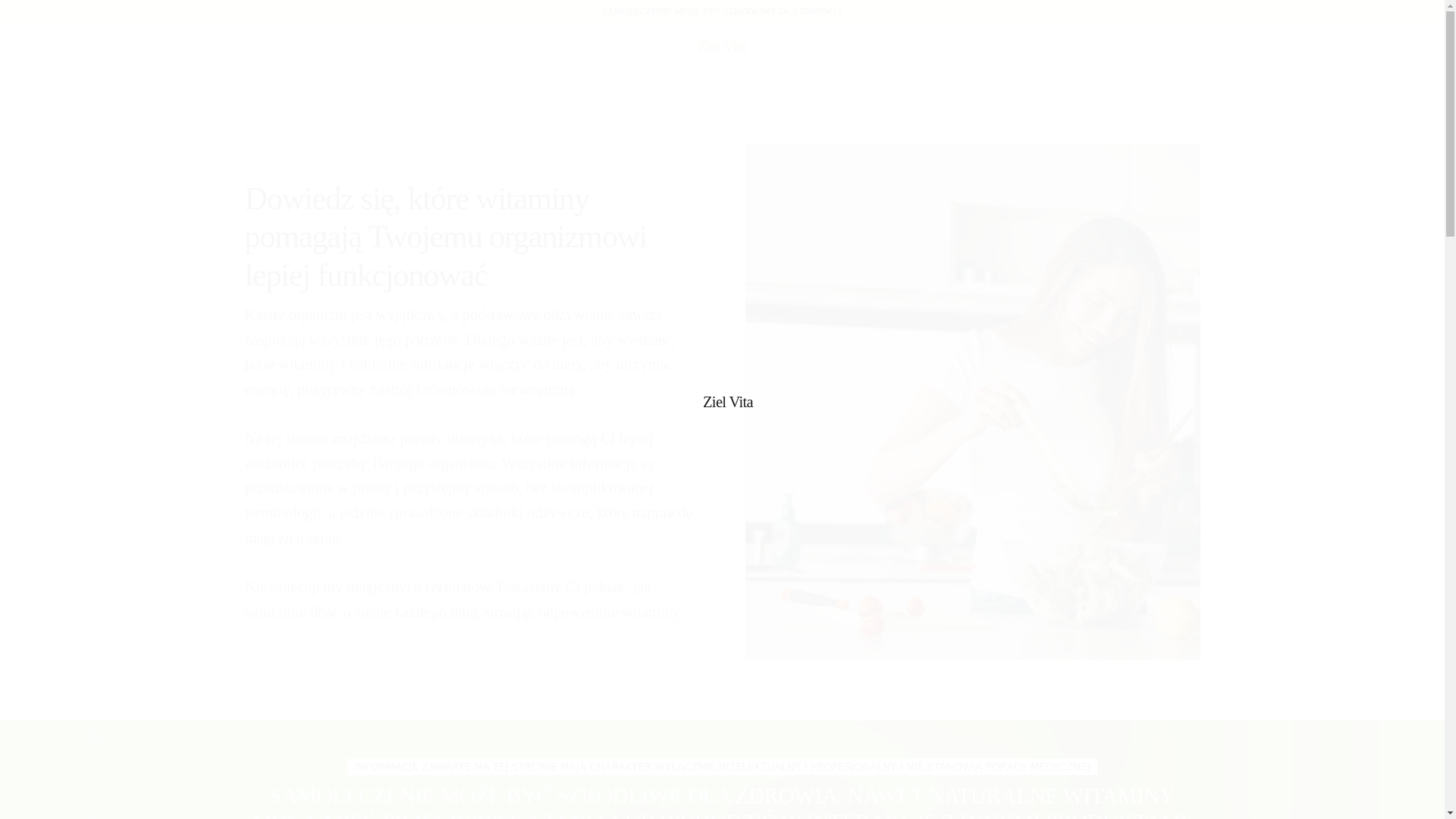 website screenshot of https://zielvitaf.info/