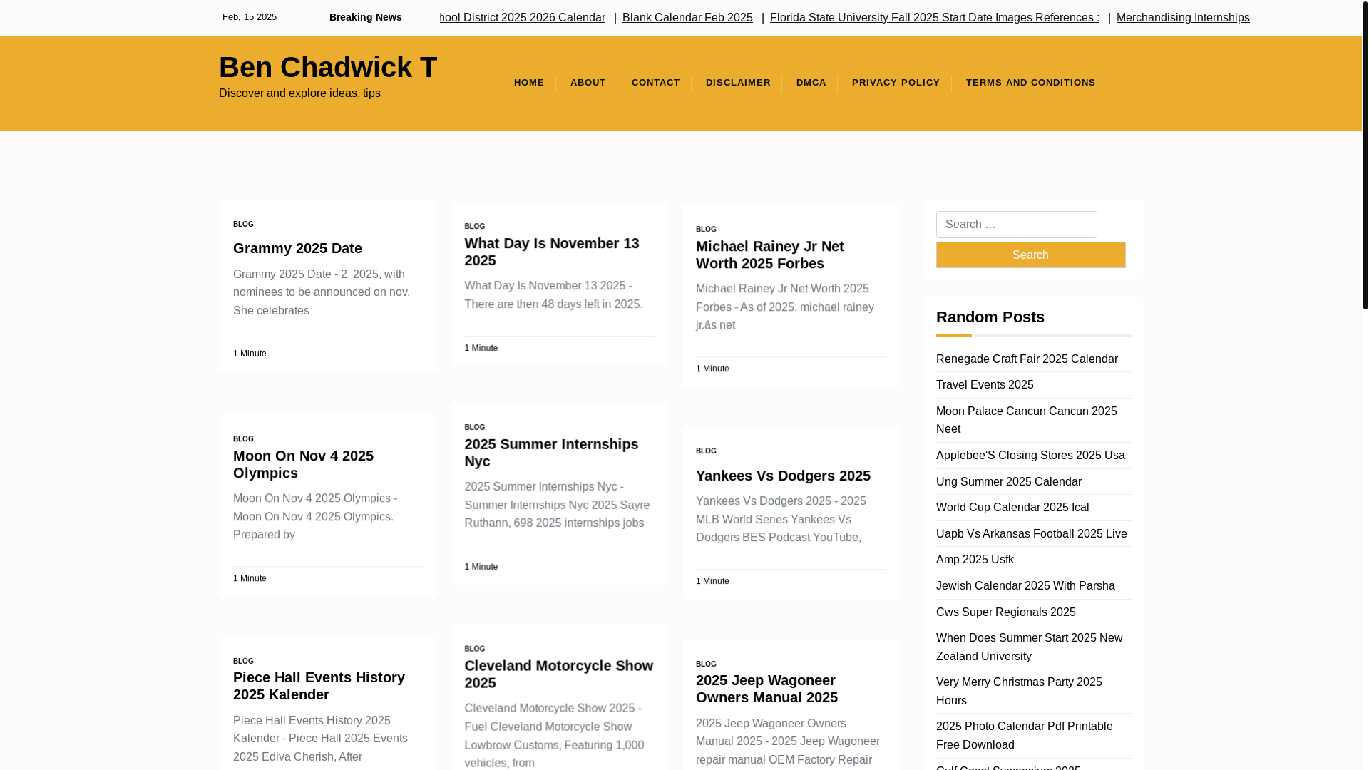 website screenshot of https://benchadwickt.pages.dev/