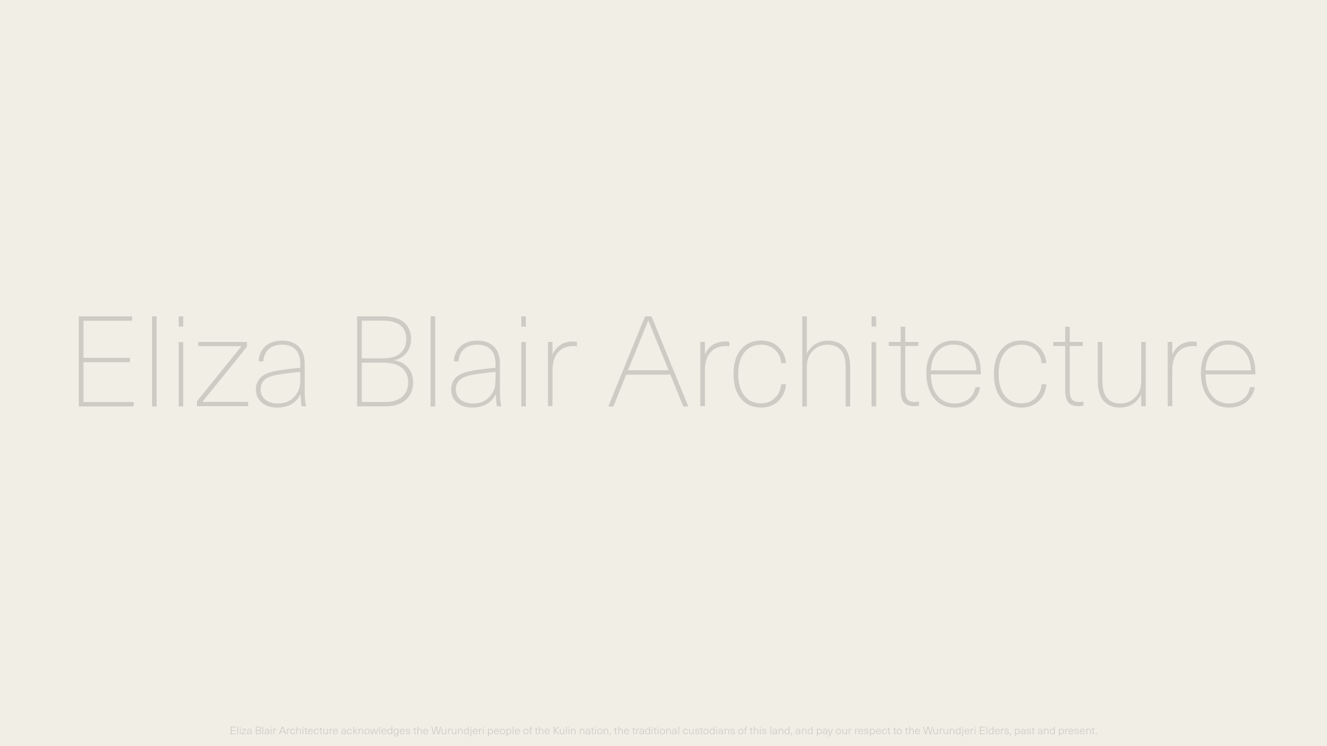 website screenshot of https://eliza-blair-architecture.pages.dev/
