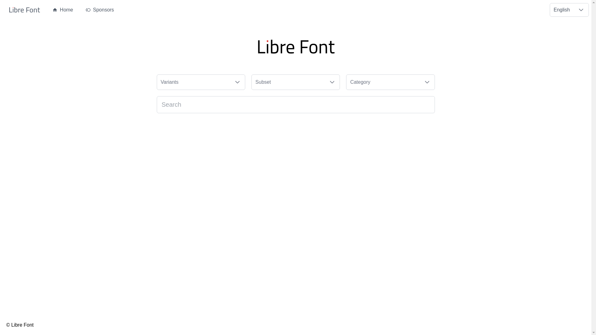 website screenshot of https://librefont.pages.dev/
