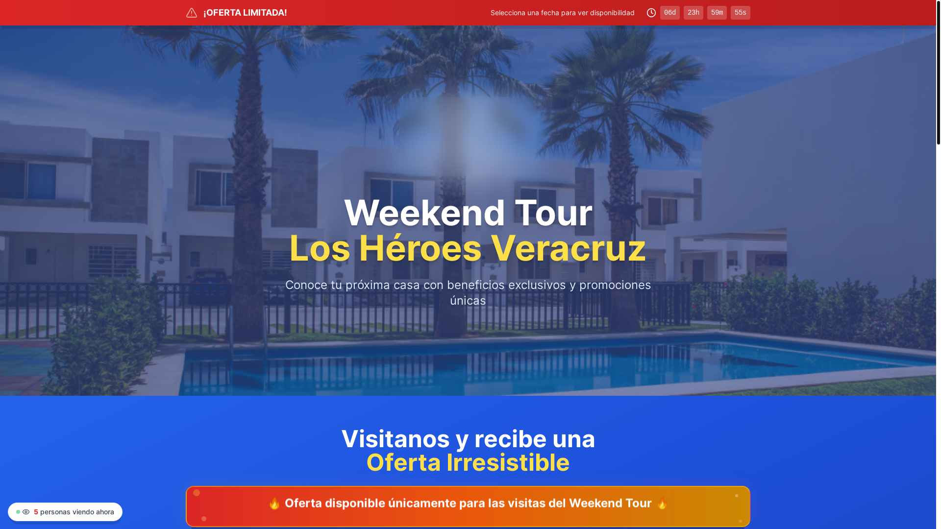 website screenshot of https://weekendtour.co/