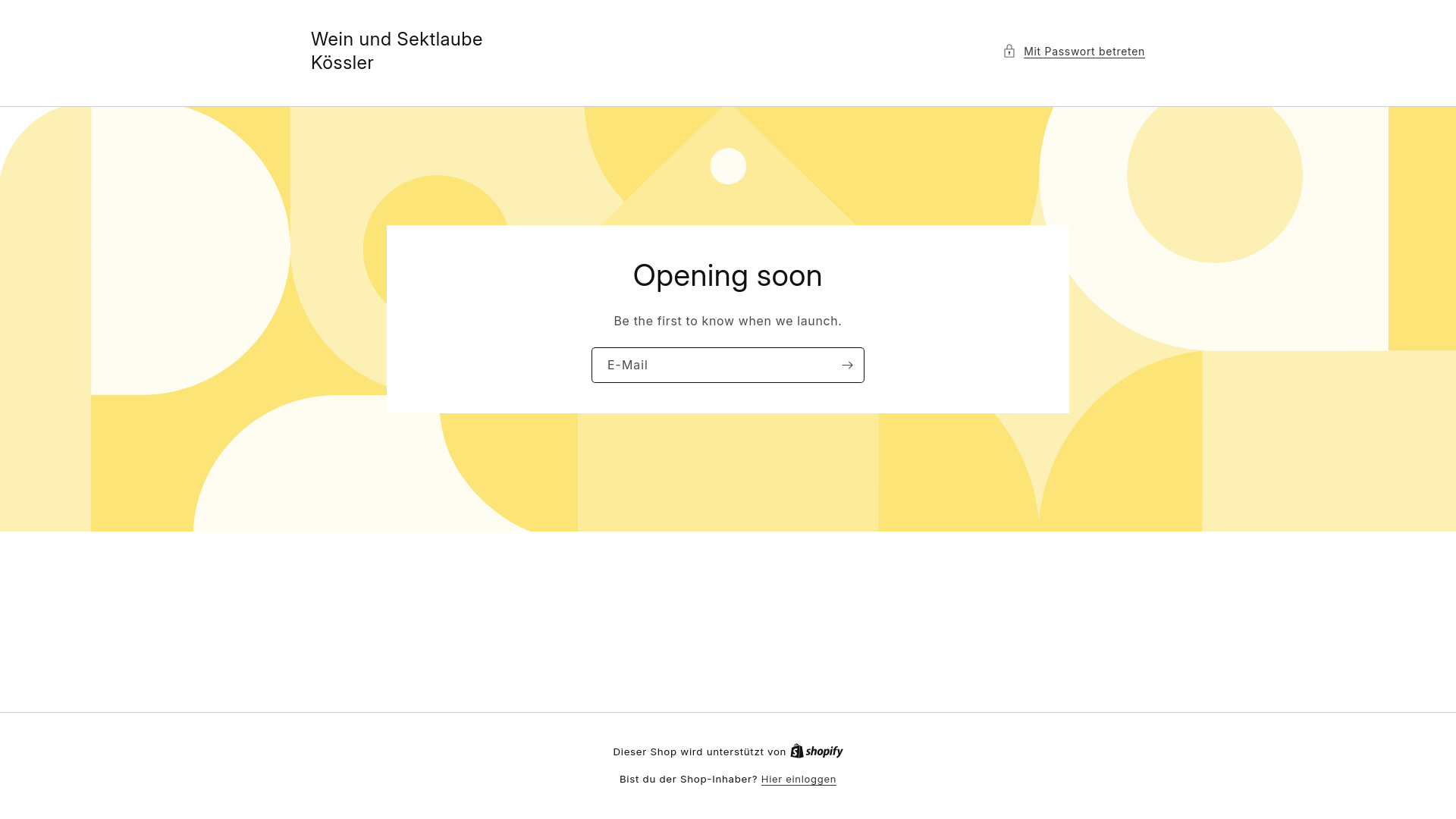 website screenshot of https://weinundsektlaubekossler.com/