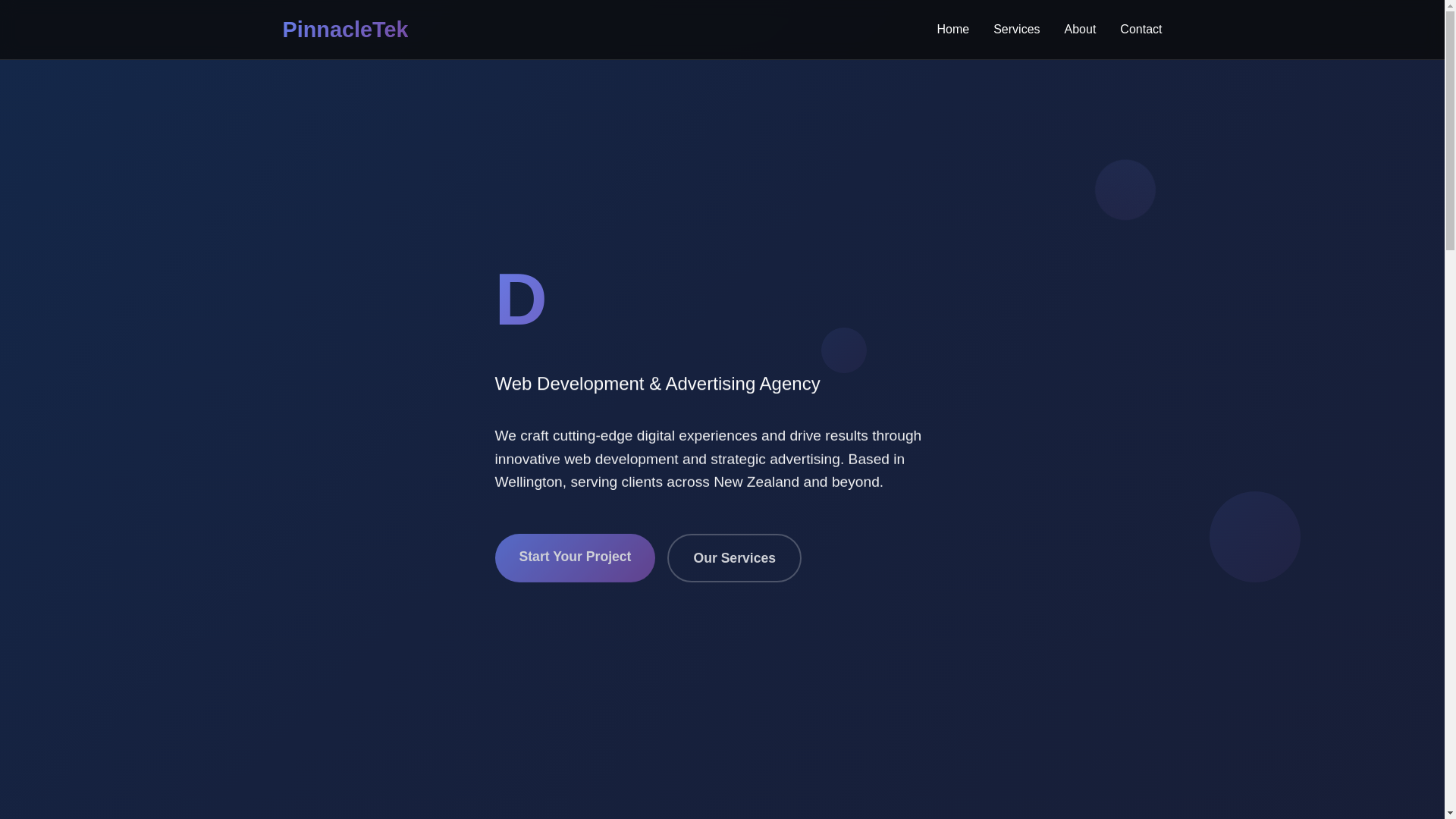 website screenshot of https://pinnacletek-landing-page.pages.dev/