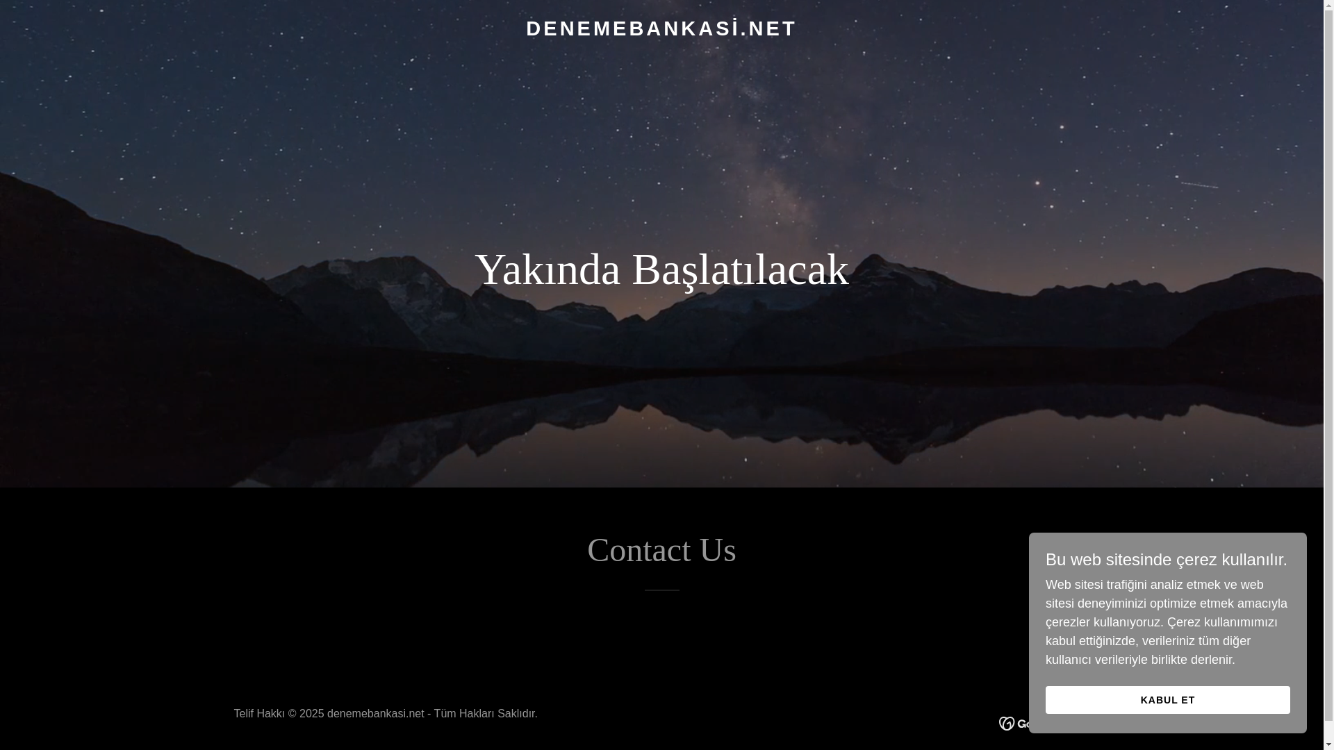 website screenshot of https://denemebankasi.net/