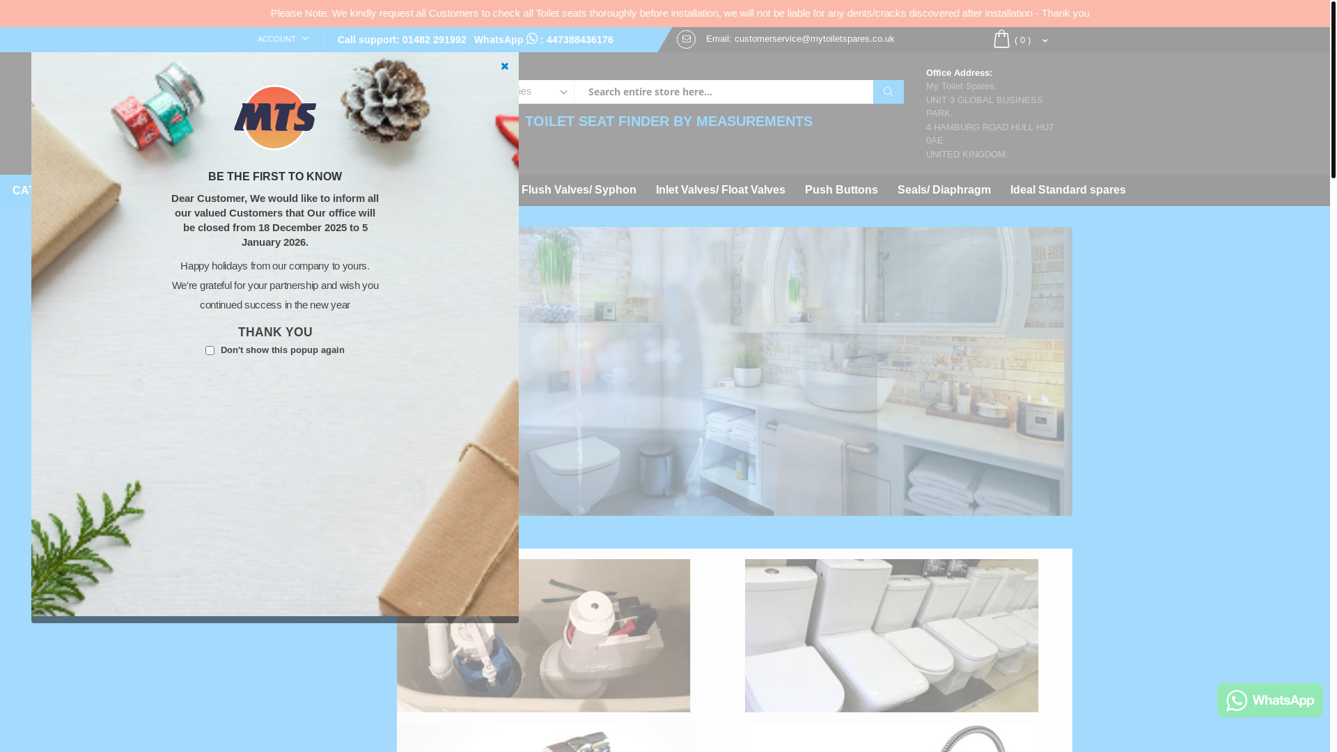 website screenshot of https://fastpartsparesidealstandardspares.shop/