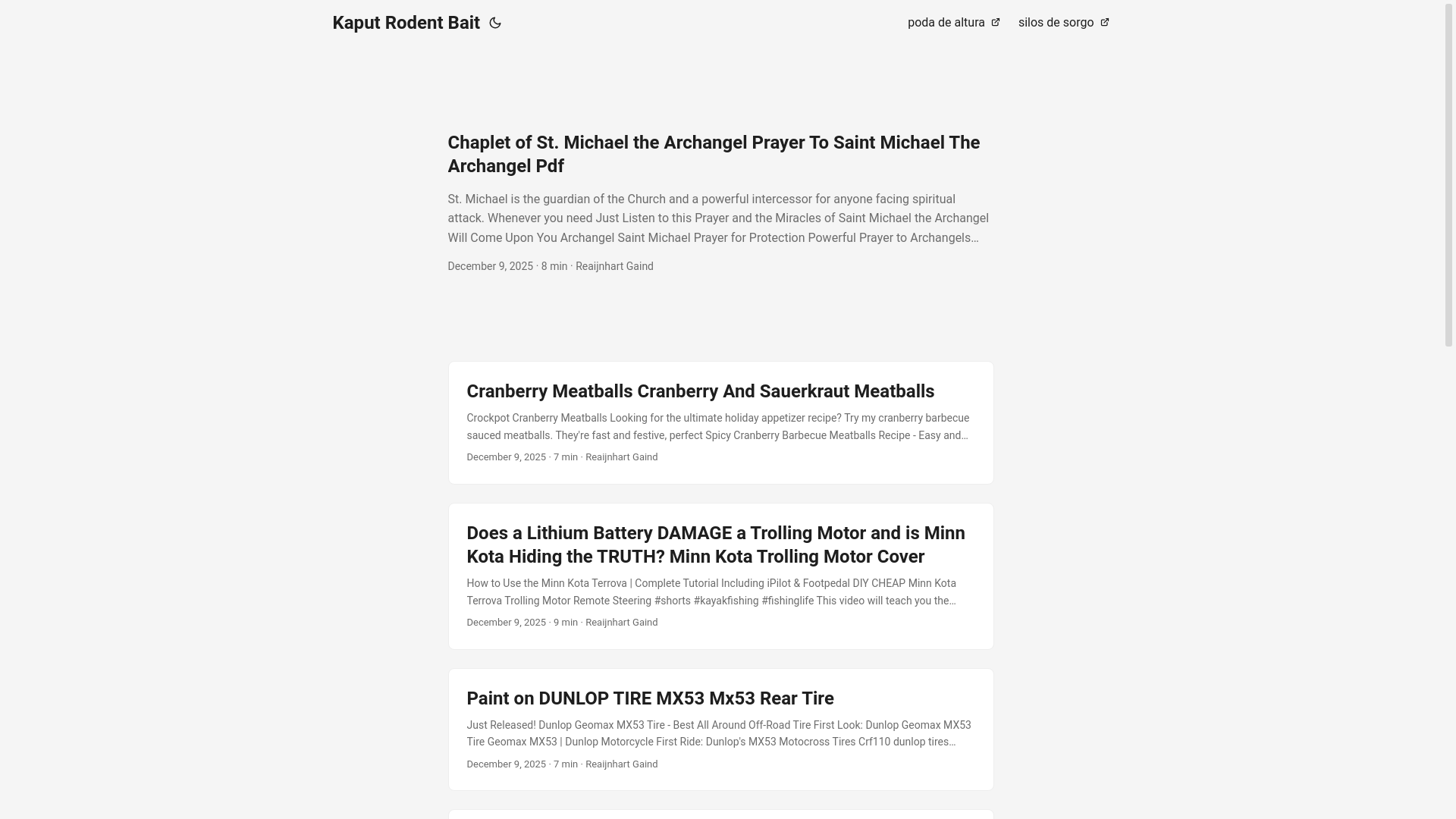 website screenshot of https://kaputrodentbait.pages.dev/