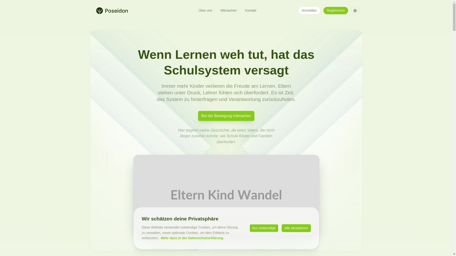 website screenshot of https://eltern-kind-wandel.pages.dev/