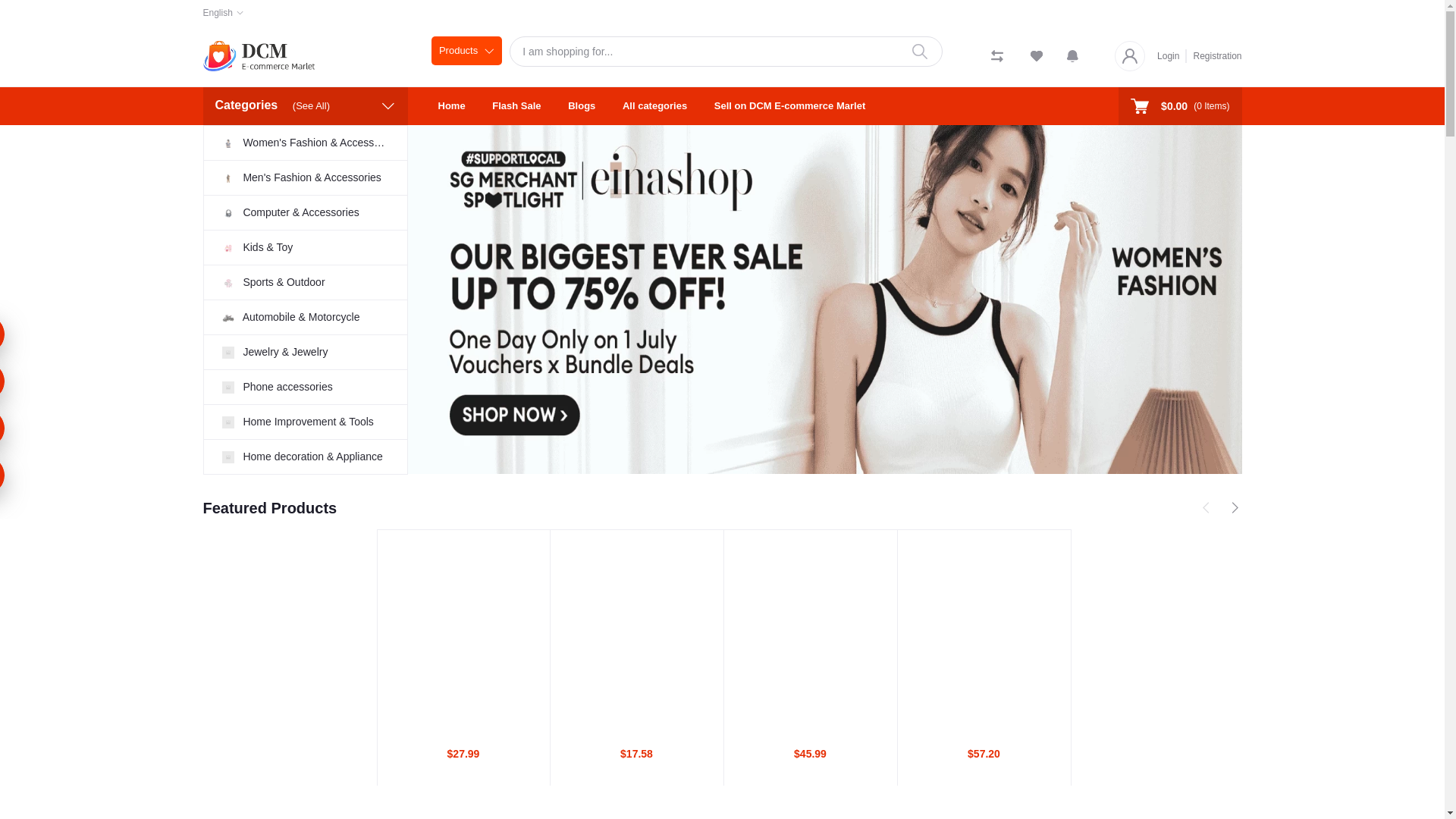 website screenshot of https://dcmemarket.top/