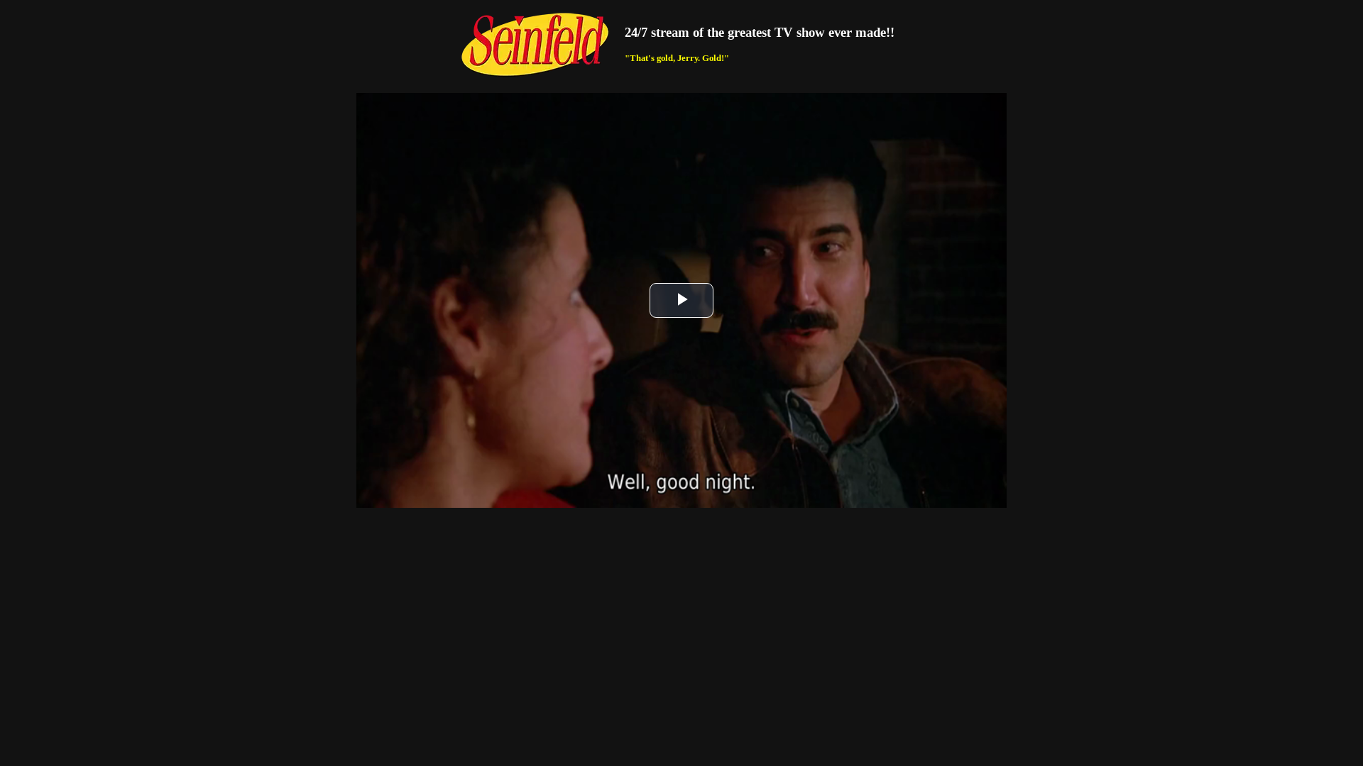 website screenshot of https://watchseinfeld.net/