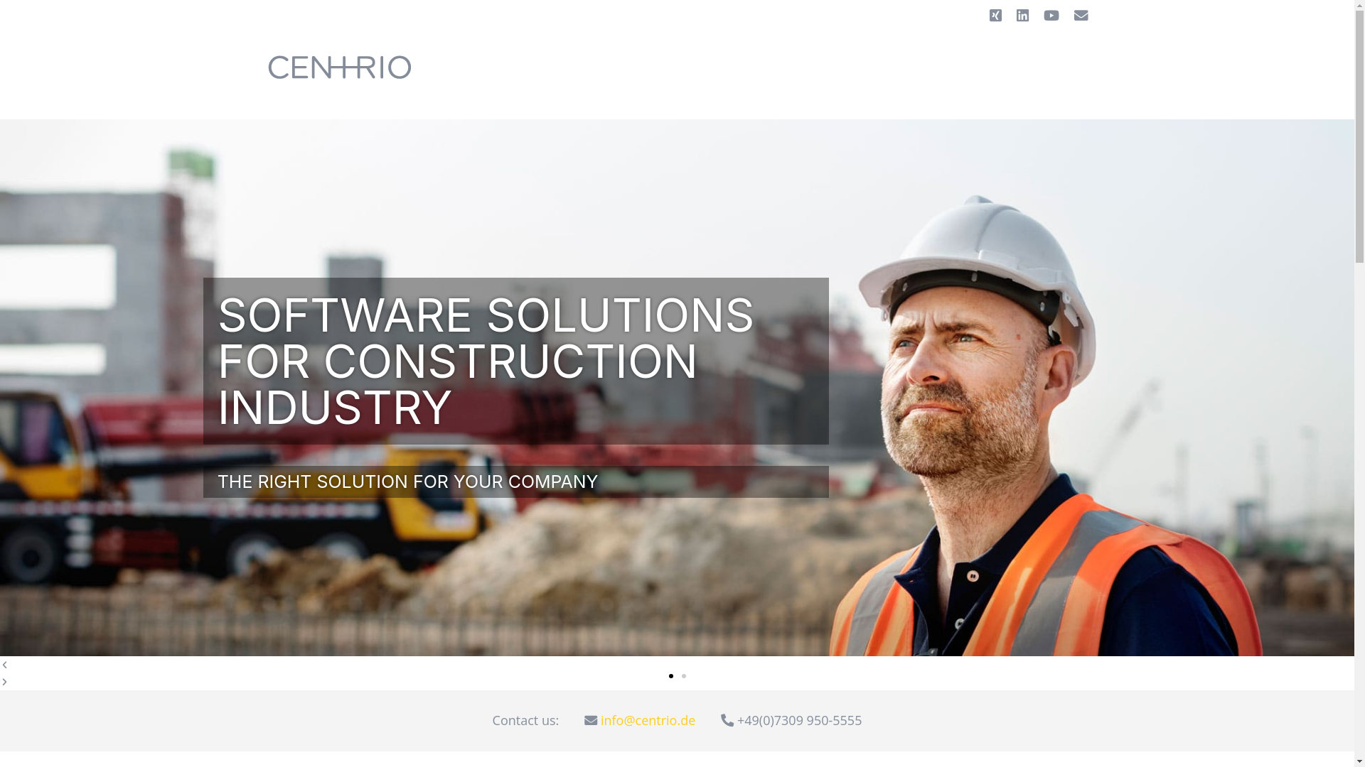 website screenshot of https://centrio.de/en/