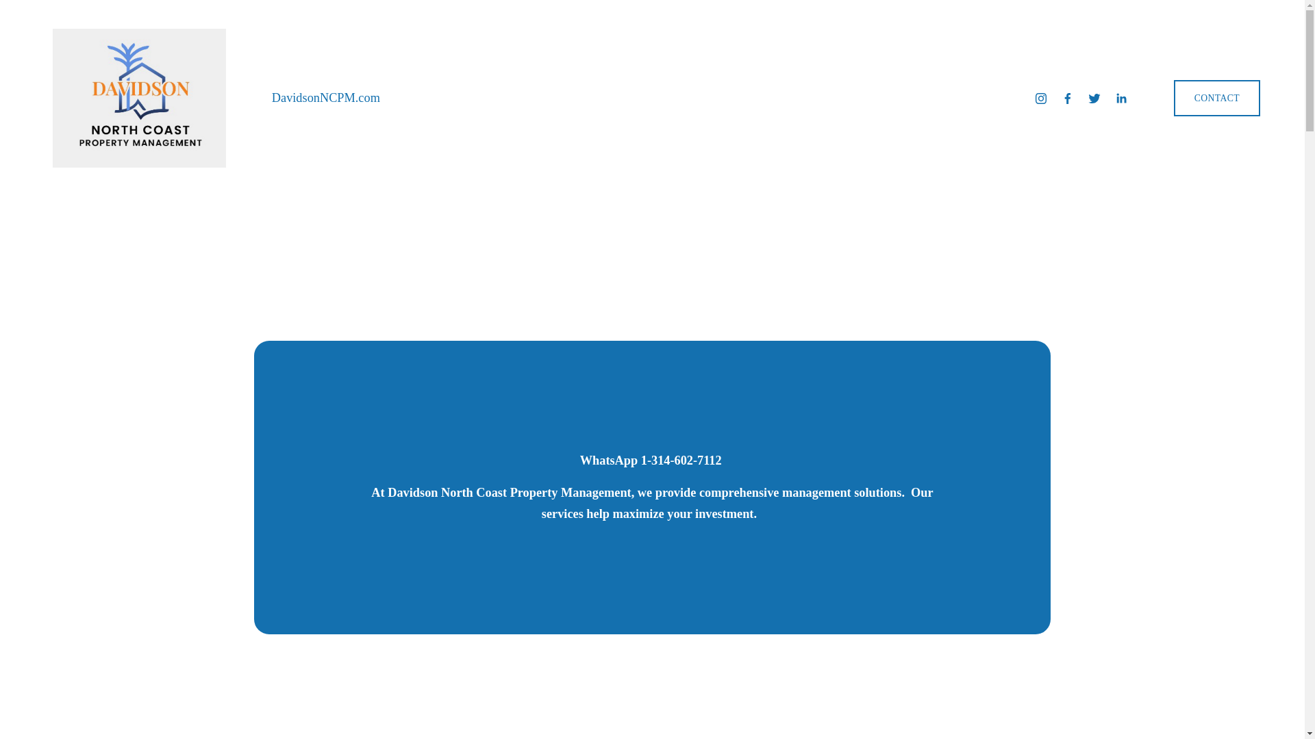 website screenshot of https://davidsonnorthcoast.com/