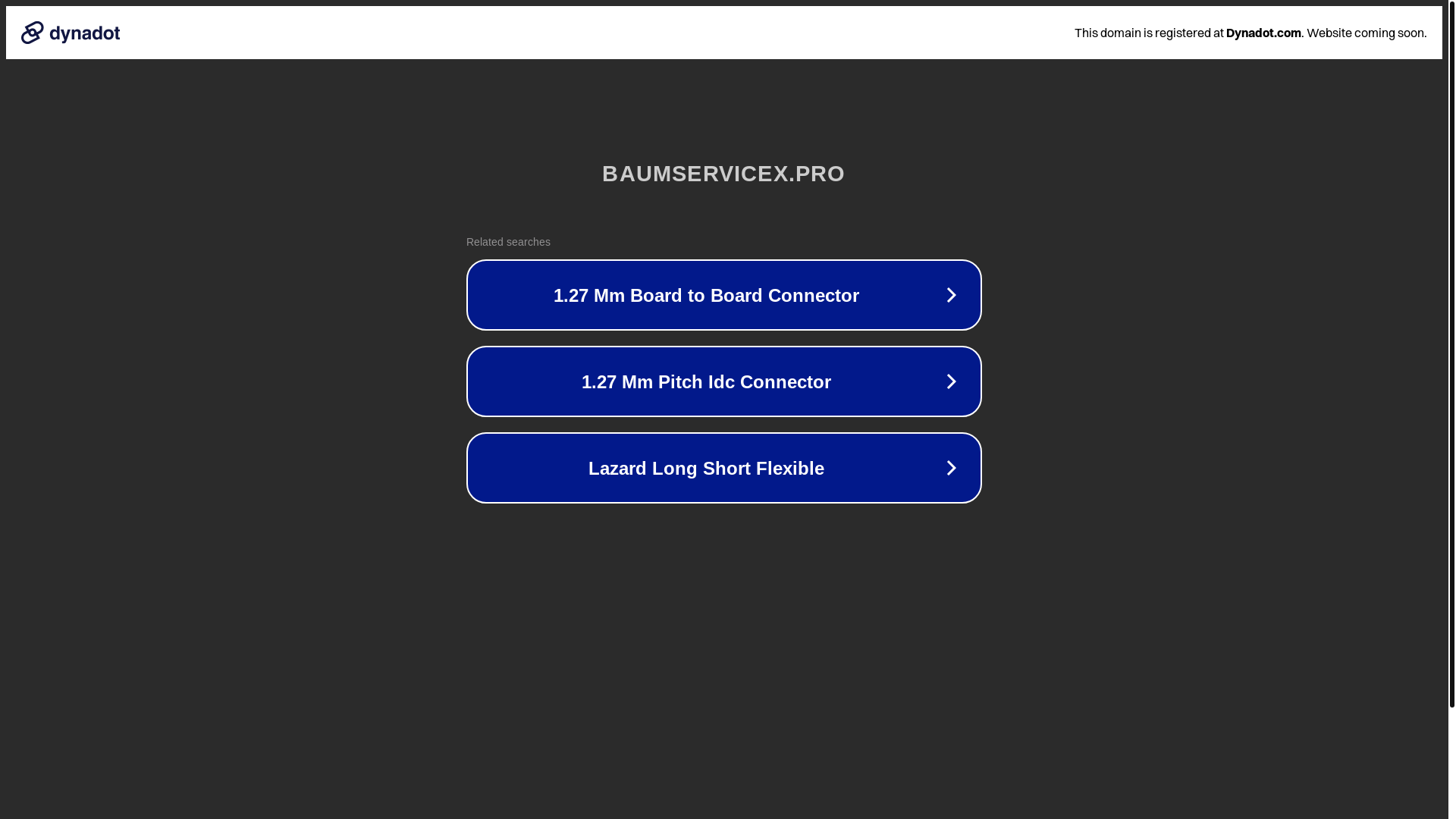 website screenshot of https://baumservicex.pro/