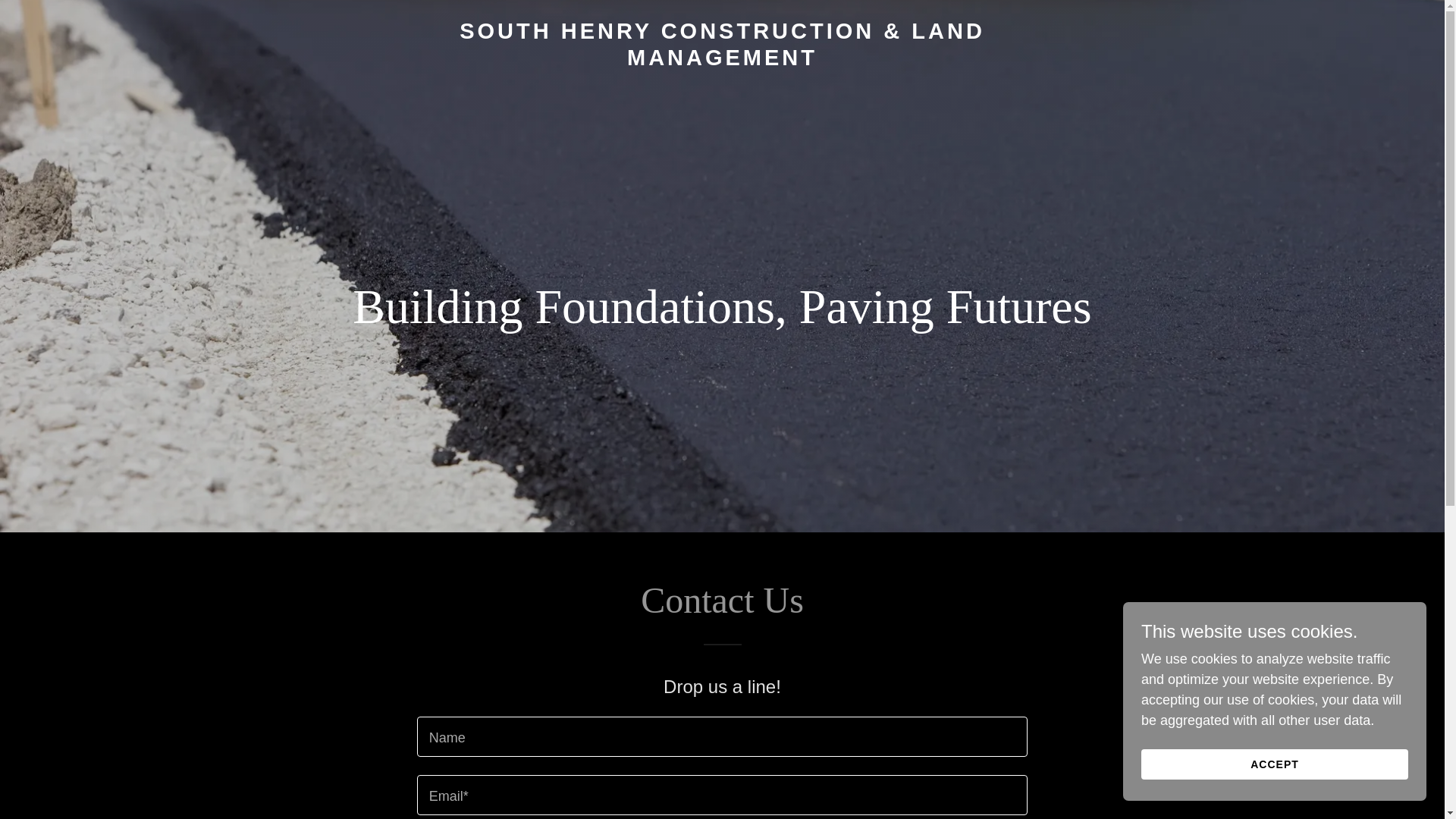 website screenshot of https://southhenryconstruction.com/