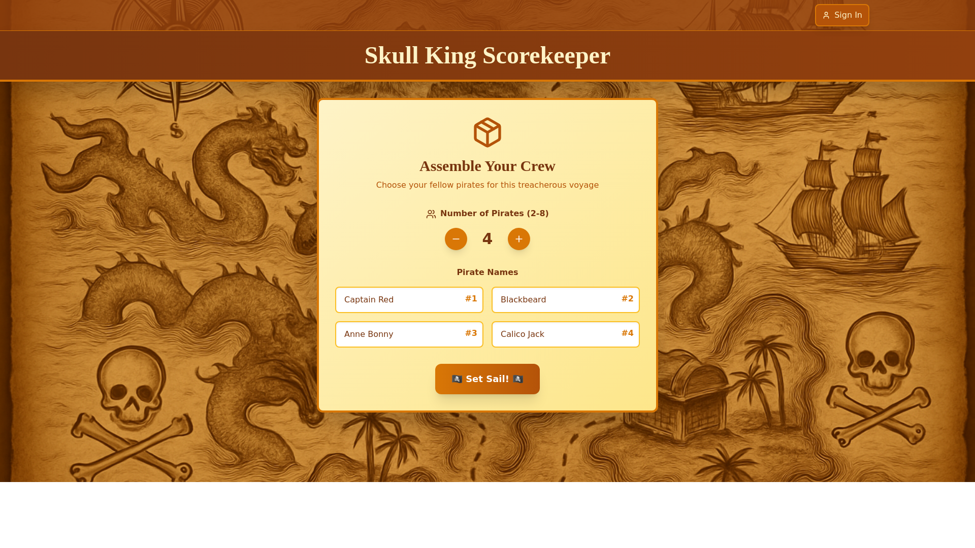website screenshot of https://piratecounter.com/