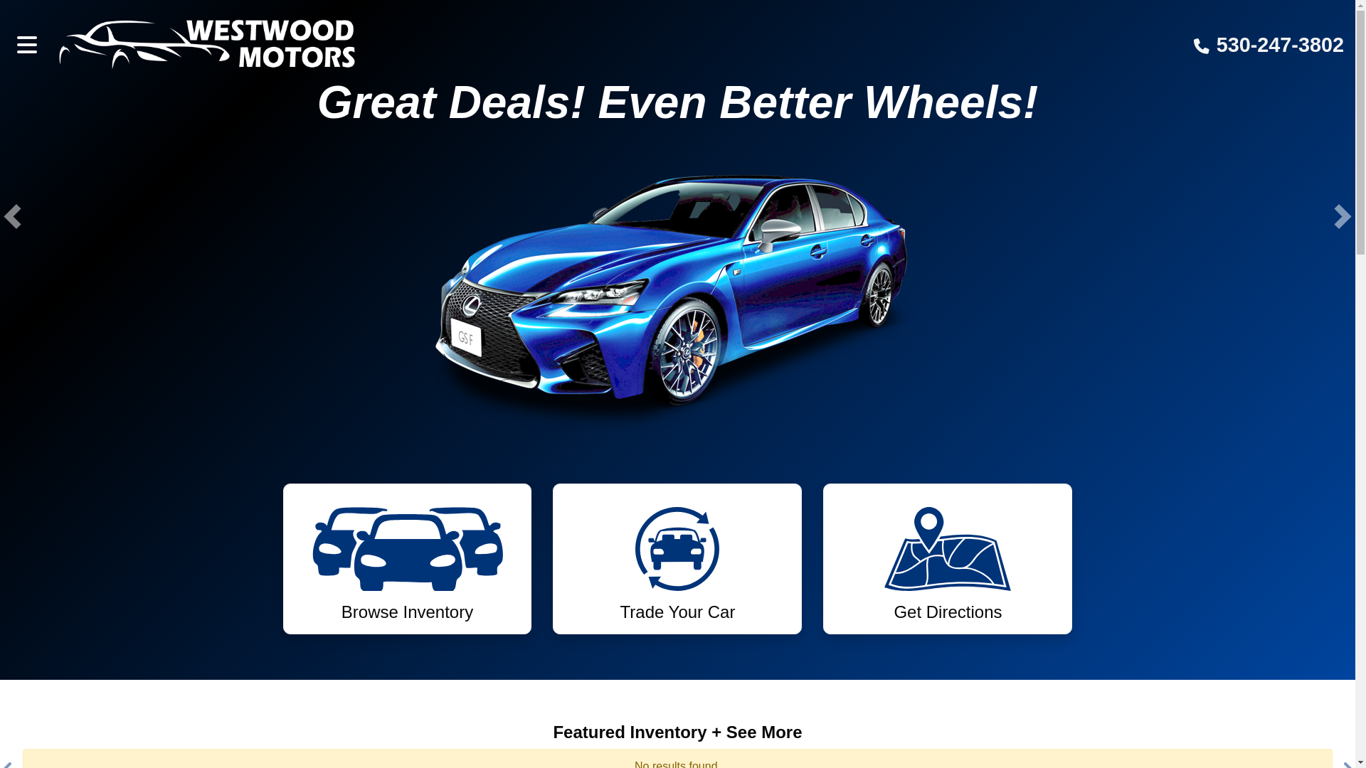 website screenshot of https://westwoodmotorsreddingca.com/