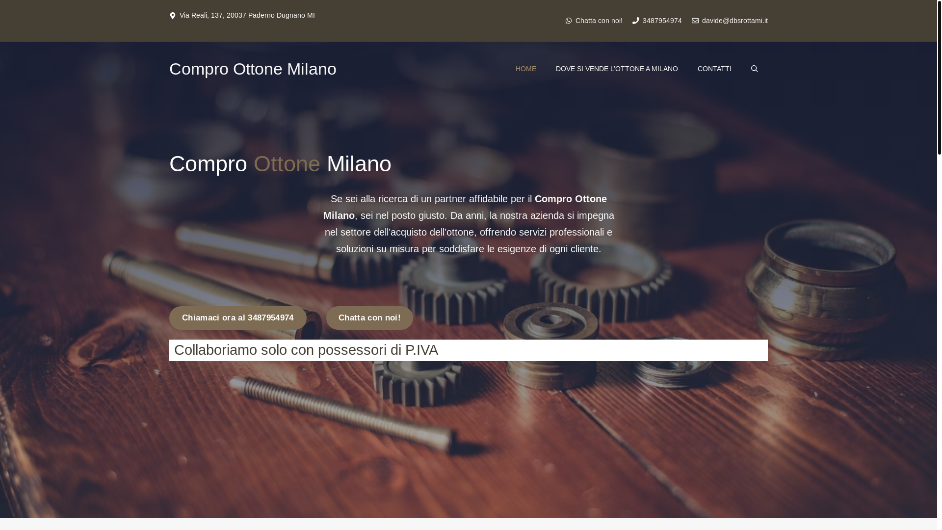 website screenshot of https://comproottonemilano.it/