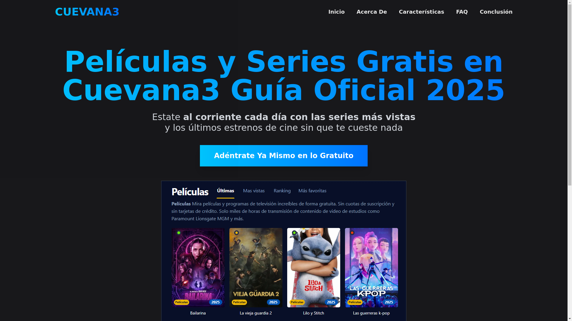 website screenshot of https://cuevana3-1gkm.pages.dev/