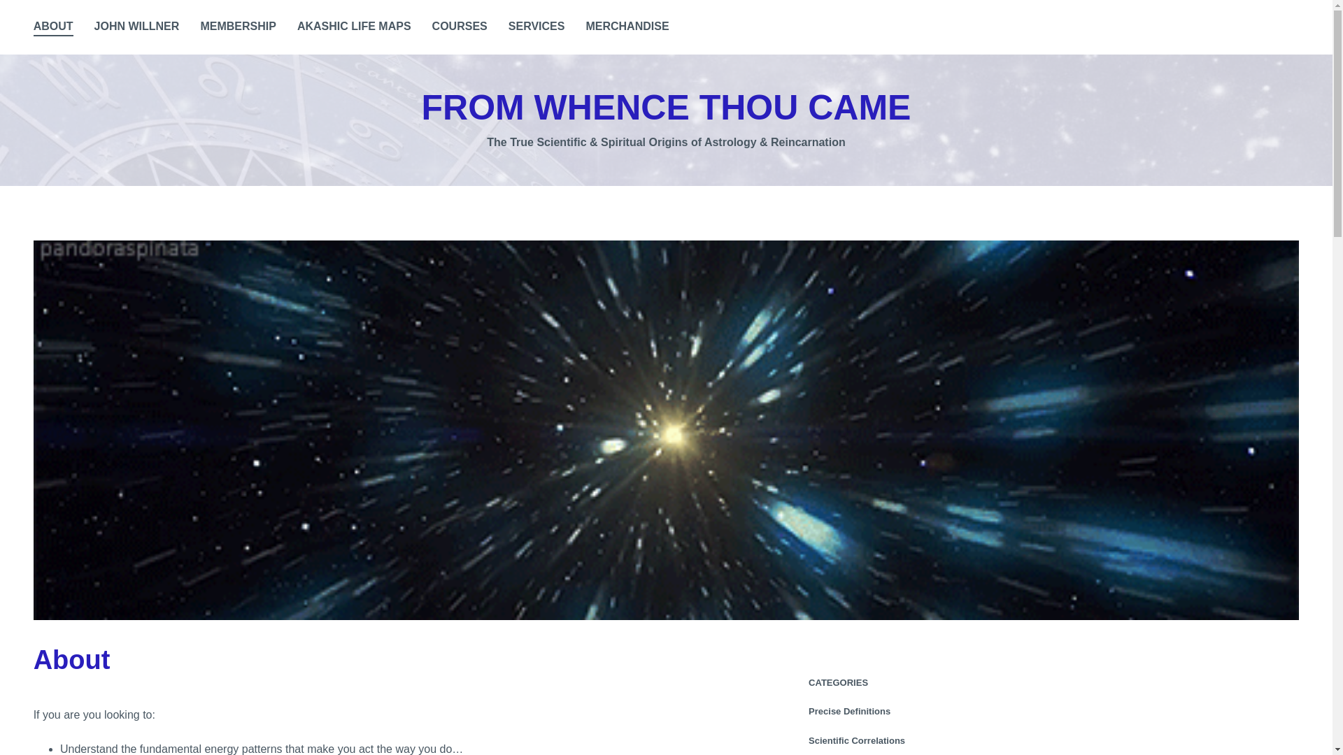 website screenshot of https://from-whence-thou-came.com/
