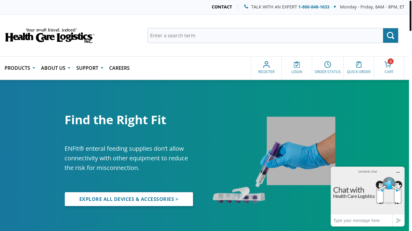 website screenshot of https://gohcl.com/