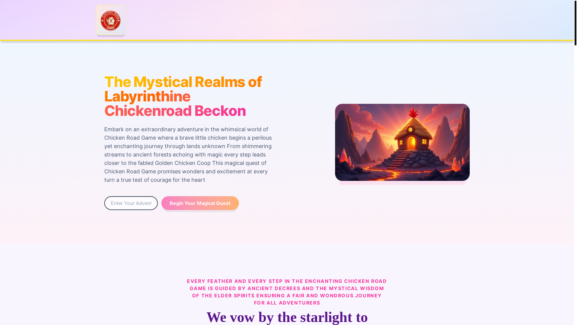 website screenshot of https://labyrinthine-chickenroad.com/