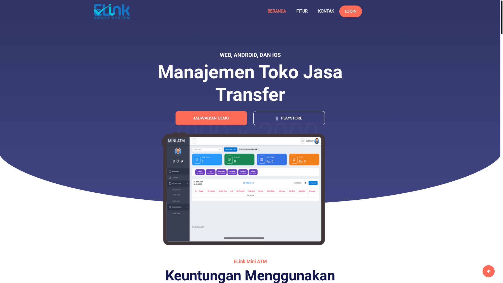 website screenshot of https://area-elink.com/
