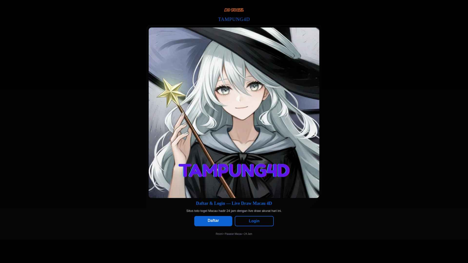 website screenshot of https://daftar-tampung4d.pages.dev/